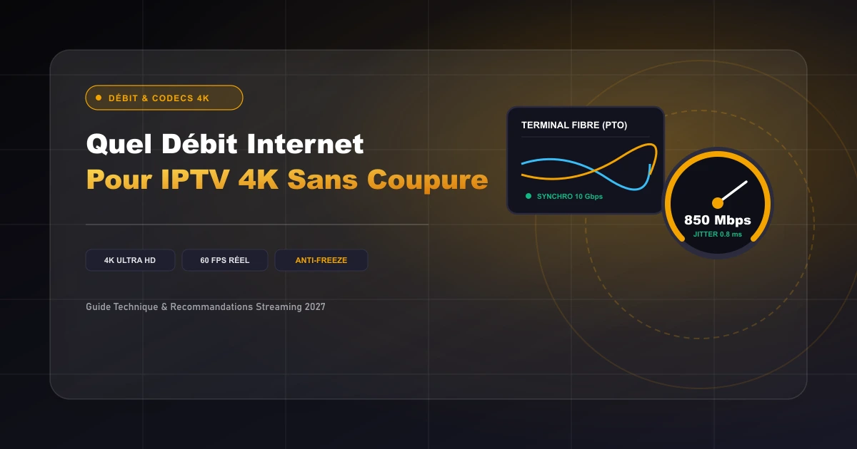 Quel Débit Internet Faut-il Pour Regarder l'IPTV en 4K Ultra HD ?